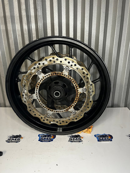 2016 Honda CBR650F Front Wheel with Brake Discs Rotors Repaired see pics OEM