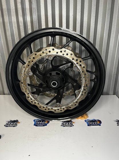 2016 Honda CBR650F Front Wheel with Brake Discs Rotors Repaired see pics OEM