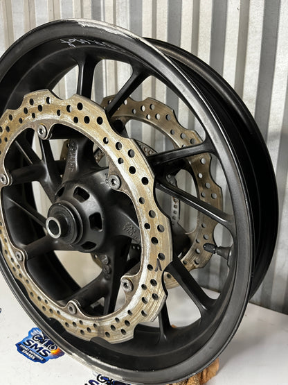 2016 Honda CBR650F Front Wheel with Brake Discs Rotors Repaired see pics OEM