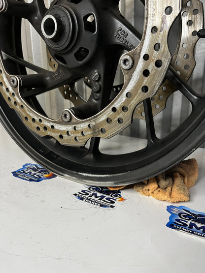 2016 Honda CBR650F Front Wheel with Brake Discs Rotors Repaired see pics OEM