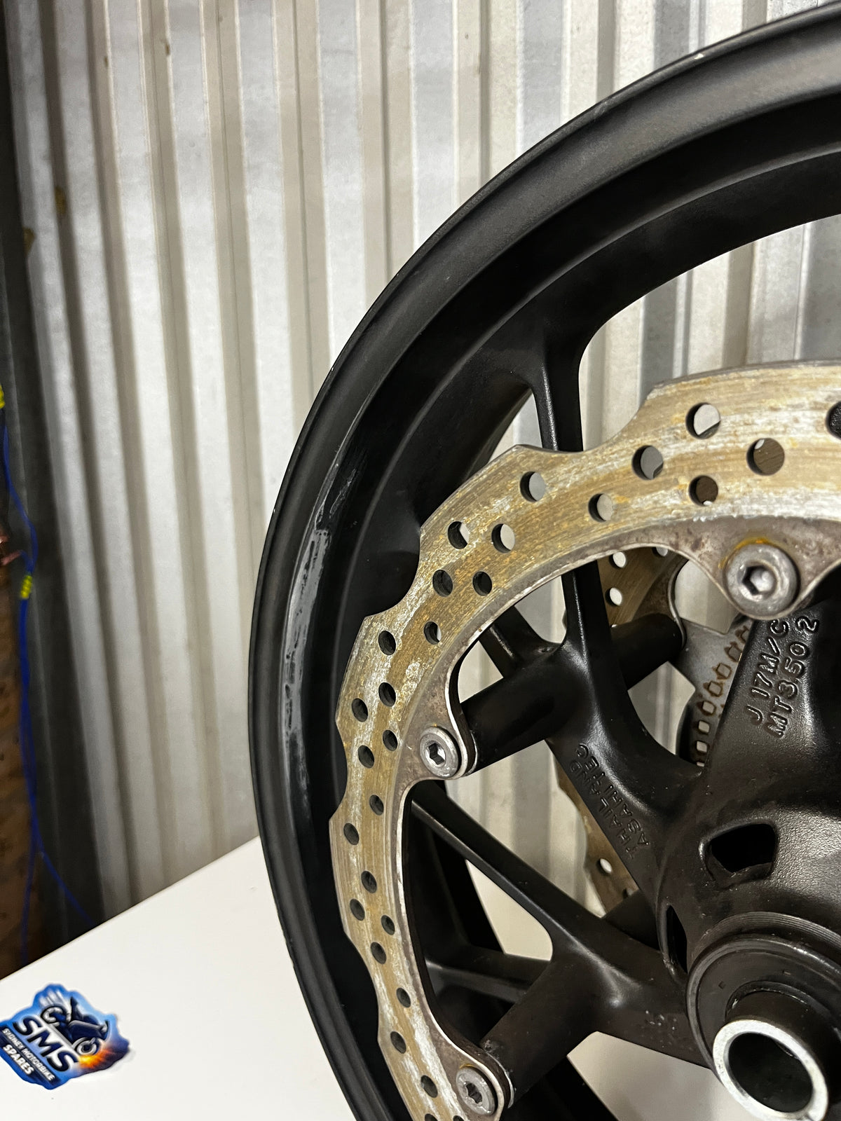 2016 Honda CBR650F Front Wheel with Brake Discs Rotors Repaired see pics OEM